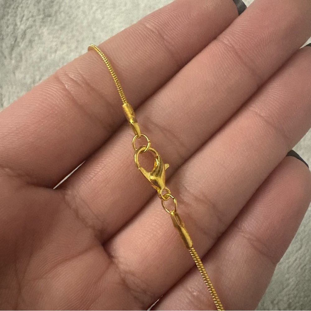 ✨ 18” Gold Plated Stainless Steel Snake Chain Necklace – Tarnish Resistant - Picture 4 of 4
